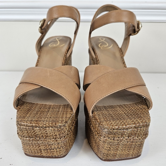 Women's Trianna Strappy Espadrille Platform Sandals Buckle - Picture 3 of 12